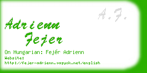 adrienn fejer business card