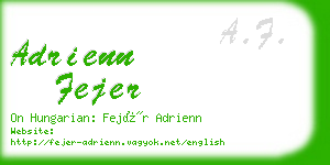 adrienn fejer business card